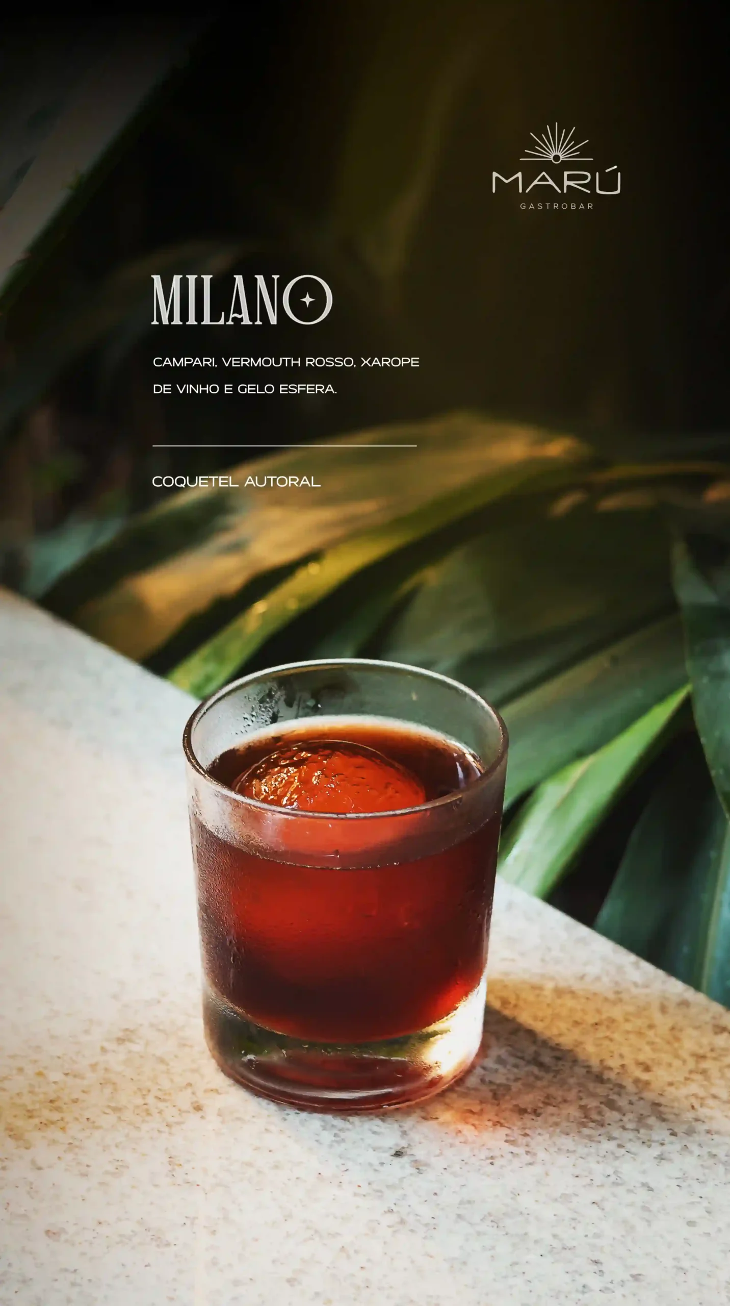 Drink Milano do Marú